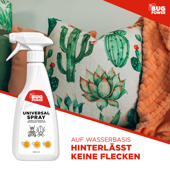 BugPower Universal Insect Spray - contre tous les insectes rampants et volants