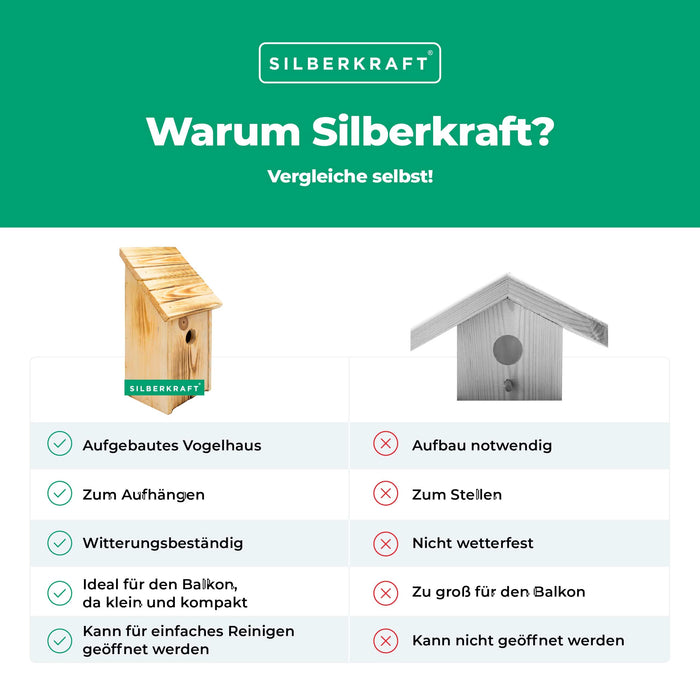 Nichoir suspendu en bois massif